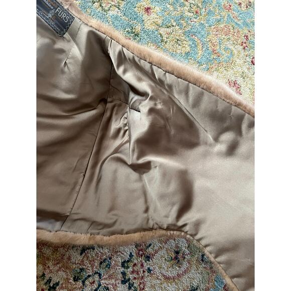 Vintage Mink Fur Cropped Shoulder Stole Wrap - Picture 8 of 16